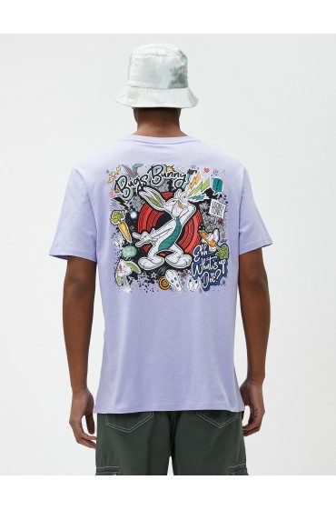 Bugs Bunny Oversize T-Shirt Back Printed Licensed مردانه لیلا  کوتون