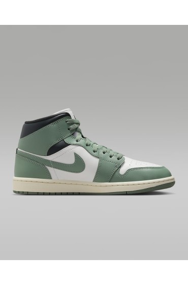 کتونی ورزشی مدل Air Jordan 1 Mid رنگ بادبان / آنتراسیت / دود یشم زنانه نایک