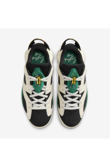 کتونی گلف مدل Jordan Retro 6 G NRG x Eastside Golf رنگ سفید / مشکی / طلای متالیک / مالاکیت مردانه نایک