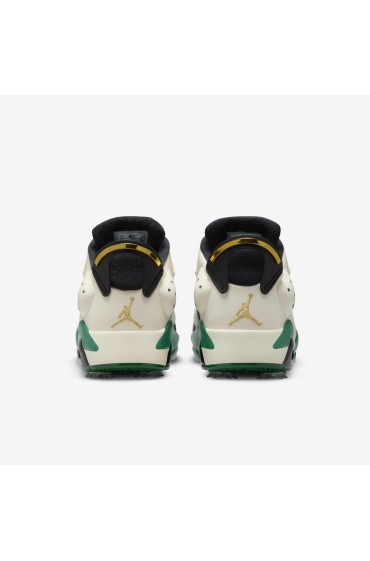 کتونی گلف مدل Jordan Retro 6 G NRG x Eastside Golf رنگ سفید / مشکی / طلای متالیک / مالاکیت مردانه نایک