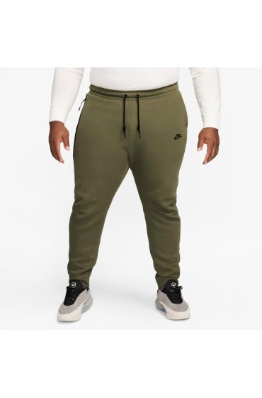 شلوار ورزشی مدل Nike Sportswear Tech Fleece رنگ زیتونی/سیاه متوسط مردانه نایک