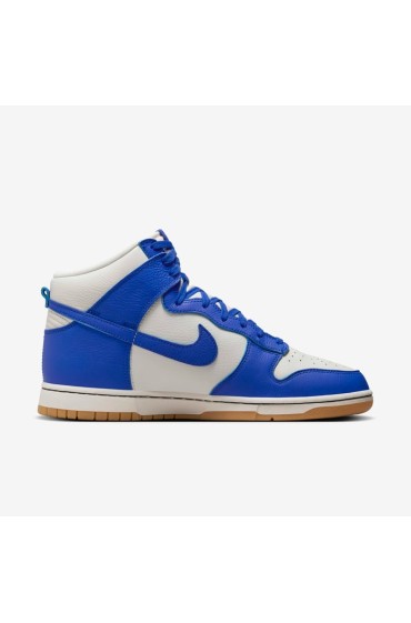 کتونی دانک مدل Nike Dunk High Retro SE رنگ فانتوم / عاج کم رنگ / زرد صمغی / آبی مسابقه ای مردانه نایک