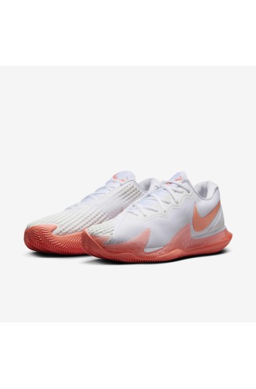 کتونی تنیس مدل NikeCourt Air Zoom Vapor Cage 4 رک رنگ انبه سفید/سفید/روشن مردانه نایک