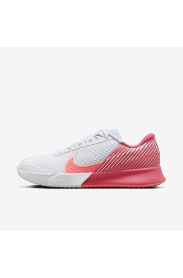 کتونی تنیس مدل NikeCourt Air Zoom Vapor Pro 2 عددی رنگ سفید/صورتی استری/تینت زرشکی/پانچ داغ مردانه نایک