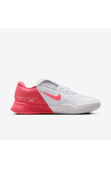 کتونی تنیس مدل NikeCourt Air Zoom Vapor Pro 2 عددی رنگ سفید/صورتی استری/تینت زرشکی/پانچ داغ مردانه نایک