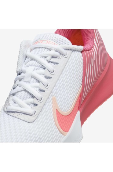 کتونی تنیس مدل NikeCourt Air Zoom Vapor Pro 2 عددی رنگ سفید/صورتی استری/تینت زرشکی/پانچ داغ مردانه نایک