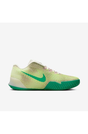 کتونی تنیس مدل NikeCourt Air Zoom Vapor 11 Premium رنگ فانتوم / ورزشگاه سبز / به سختی ولت مردانه نایک