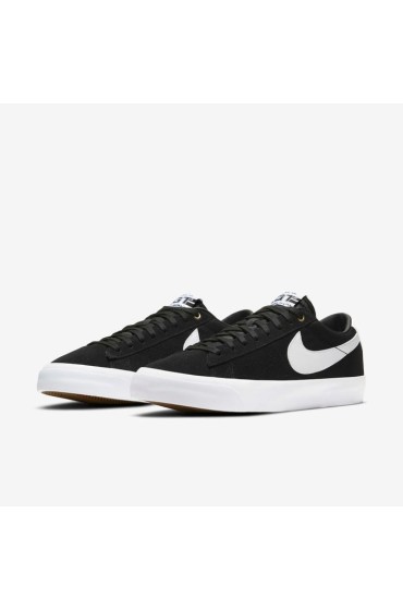 کتونی مدل Nike SB Zoom Blazer Low Pro GT رنگ مشکی/سیاه/آدامسی قهوه ای روشن/سفید مردانه نایک