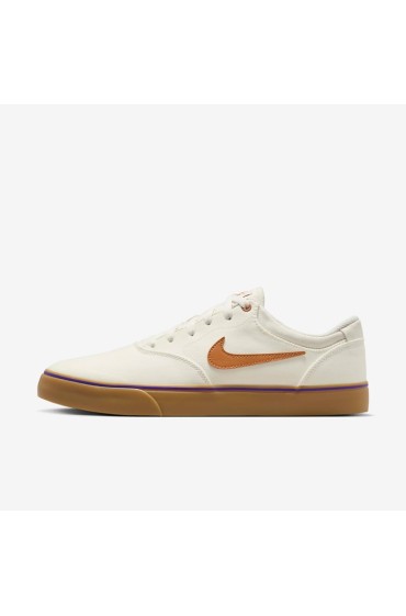 کتونی اسکیت برد مدل Nike SB Chron 2 عددی Canvas رنگ Summit White/Summit White/Gum قهوه ای روشن/Monarch مردانه نایک