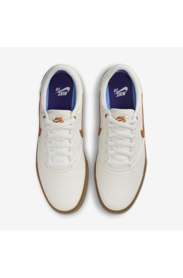 کتونی اسکیت برد مدل Nike SB Chron 2 عددی Canvas رنگ Summit White/Summit White/Gum قهوه ای روشن/Monarch مردانه نایک