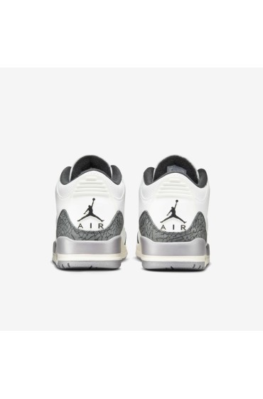 کتونی جردن مدل Air Jordan 3 Retro 'Cement Grey' رنگ Summit سفید / خاکستری سیمانی / مشکی / قرمز آتشین مردانه نایک