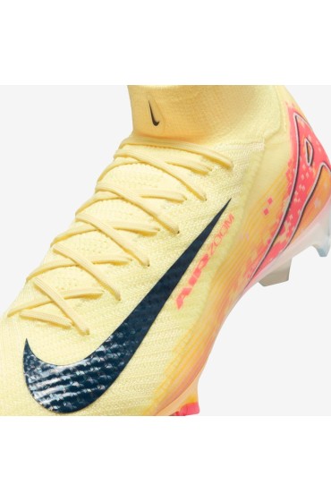 کفش فوتبال مدل Nike Mercurial Superfly 10 Elite 'Kylian Mbappé' رنگ لیزر نور نارنجی/زردخانه سرمه ای مردانه نایک