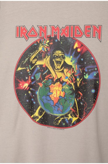 تیشرت Iron Maiden مردانه نعنایی پل اند بیر