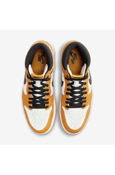 کتونی بسکتبال مدل Air Jordan 1 Retro High OG 'Yellow Ocher' رنگ زرد اخرایی / بادبان / مشکی مردانه نایک