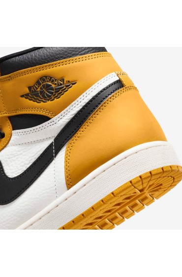 کتونی بسکتبال مدل Air Jordan 1 Retro High OG 'Yellow Ocher' رنگ زرد اخرایی / بادبان / مشکی مردانه نایک