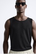 TEXTURE TANK TOP مردانه مشکی زارا