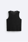 TEXTURE TANK TOP مردانه مشکی زارا