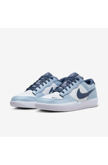 کتونی اسکیت برد مدل Nike SB Force 58 Premium رنگ سفید/سفید/اسلیت خاکستری/آبی تندر مردانه نایک