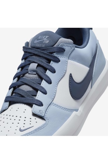 کتونی اسکیت برد مدل Nike SB Force 58 Premium رنگ سفید/سفید/اسلیت خاکستری/آبی تندر مردانه نایک