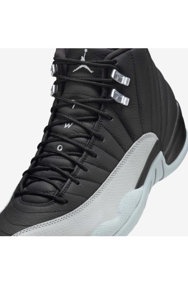 کتونی بسکتبال مدل Air Jordan 12 Retro 'Barons' رنگ سیاه/سفید/گرگ خاکستری مردانه نایک