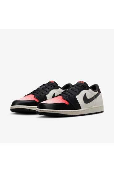 کتونی جردن مدل PSG x Air Jordan 1 Low OG رنگ بادبان / مادون قرمز 23 / صورتی آکسفورد / آف نوآر مردانه نایک