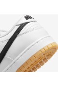 کتونی اسکیت برد مدل Nike SB Dunk Low Pro رنگ سفید / سفید / صمغ قهوه ای روشن / مشکی مردانه نایک