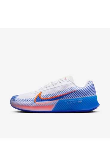 کتونی تنیس مدل NikeCourt Air Zoom Vapor 11 رنگ سفید/هایپر زرشکی/هایپر رویال مردانه نایک