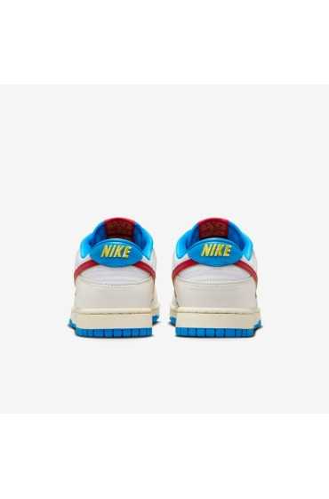 کتونی دانک مدل Nike Dunk Low Retro SE رنگ بادبان / تور زرد / عکس آبی / قرمز دانشگاهی مردانه نایک