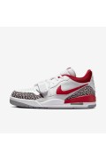 کتونی ورزشی مدل Air Jordan Legacy 312 Low رنگ سفید / خاکستری سیمانی / مشکی / قرمز ورزشی زنانه نایک