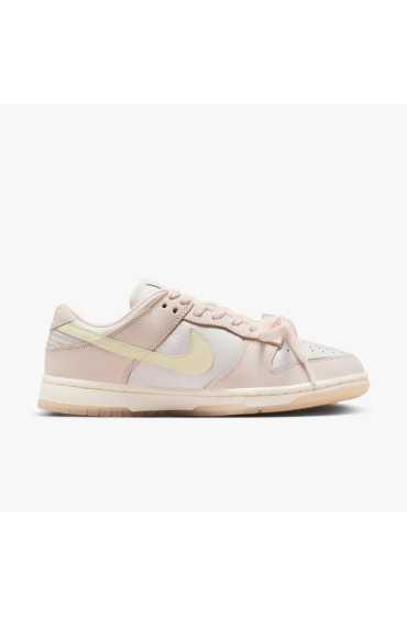 کتونی ورزشی مدل Nike Dunk Low Premium رنگ صورتی ملایم/رنگ پلاتین/شیر نارگیل زنانه نایک