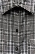  CHECK SHIRT اورسایز زنانه مشکی / سفید زارا