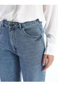 شلوار جین momjeans BG55 زنانه آبی ال سی وایکیکی