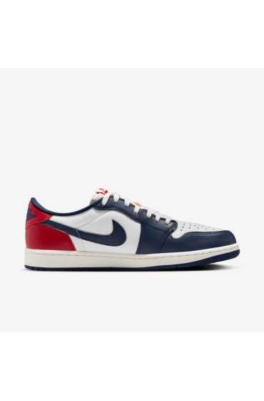 کتونی ایر جردن 1 مدل Air Jordan 1 Retro Low OG 'دانشگاه هوارد' رنگ Summit White/Midnight Navy/Nutral Grey/Gym Red مردانه نایک