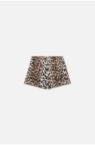 شلوارک ZW COLLECTION ANIMAL PRINT زنانه پلنگی زارا