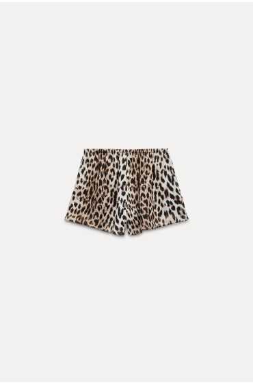 شلوارک ZW COLLECTION ANIMAL PRINT زنانه پلنگی زارا