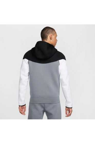 سویشرت ورزشی مدل Nike Sportswear Tech Fleece Windrunner رنگ مشکی/خاکستری سرد/سفید/طلای متالیک مردانه نایک