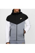 سویشرت ورزشی مدل Nike Sportswear Tech Fleece Windrunner رنگ مشکی/خاکستری سرد/سفید/طلای متالیک مردانه نایک