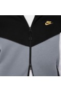 سویشرت ورزشی مدل Nike Sportswear Tech Fleece Windrunner رنگ مشکی/خاکستری سرد/سفید/طلای متالیک مردانه نایک