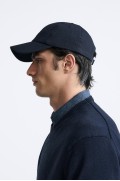 TWILL CAP مردانه آبی سرمه ای زارا