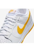 کتونی دانک مدل Nike Dunk Low Retro رنگ سفید/سفید قله/طلای دانشگاه مردانه نایک