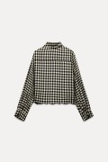 پیراهن GINGHAM گلدوزی شده زنانه اکرو / مشکی زارا