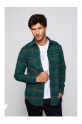 Slim Fit Slim Fit دو جیب چهارخانه دار مردانه Lumberjack مختلط ال سی وایکیکی