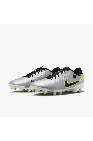 کفش فوتبال مدل آکادمی Nike Tiempo Legend 10 رنگ نقره ای متالیک / ولتی / مشکی مردانه نایک