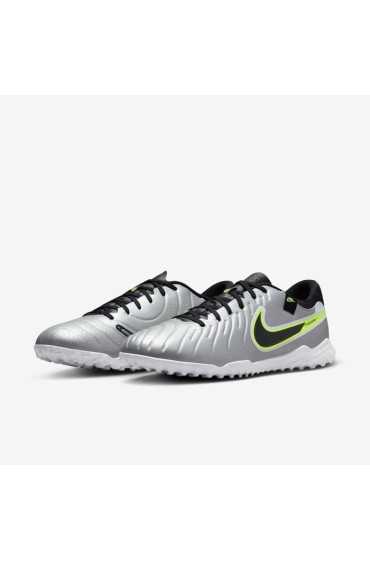 کفش فوتبال مدل آکادمی Nike Tiempo Legend 10 رنگ نقره ای متالیک / ولتی / مشکی مردانه نایک