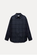 ZW COLLECTION CHECK SHIRT زنانه آبی زارا