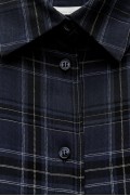 ZW COLLECTION CHECK SHIRT زنانه آبی زارا