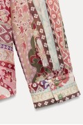 پیراهن PATCHWORK PRINT زنانه چند رنگ زارا