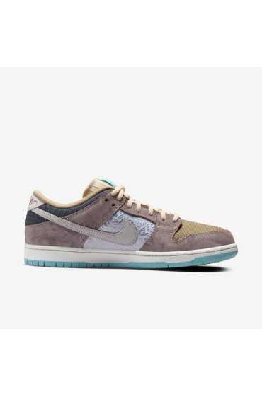 کتونی اسکیت برد مدل Nike SB Dunk Low Pro Premium قهوه ای باروک / رانش شنی / خاکستری دود تیره / سفید قله مردانه نایک