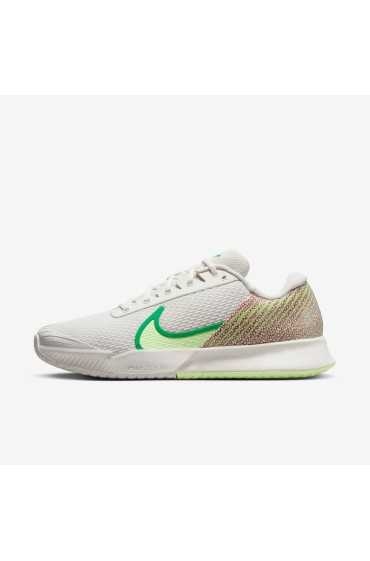 کتونی تنیس مدل NikeCourt Air Zoom Vapor Pro 2 عددی Premium رنگ فانتوم / ورزشگاه سبز / به سختی ولت مردانه نایک