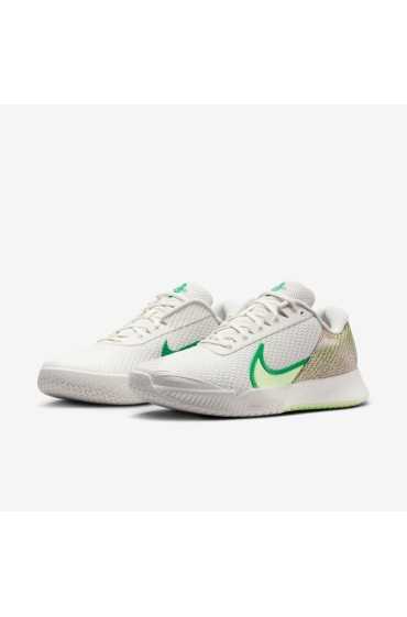 کتونی تنیس مدل NikeCourt Air Zoom Vapor Pro 2 عددی Premium رنگ فانتوم / ورزشگاه سبز / به سختی ولت مردانه نایک